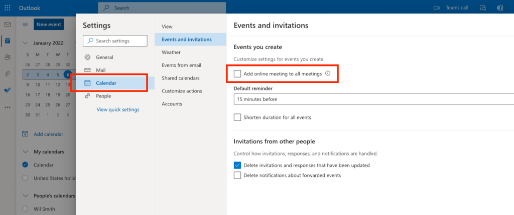 How To Prevent Outlook From Automatically Adding Teams Meetings To New 